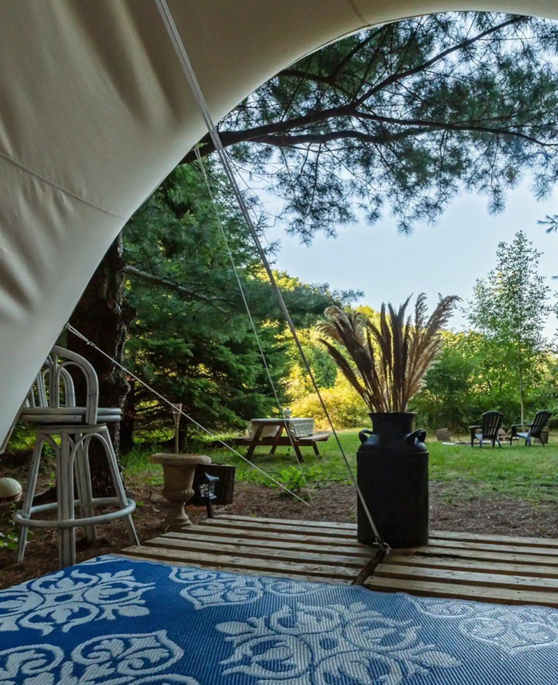 Your Glamping Tent View